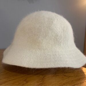 Angora Wool Blend Ivory Bucket Hat - Tower Hill Collection- O/S